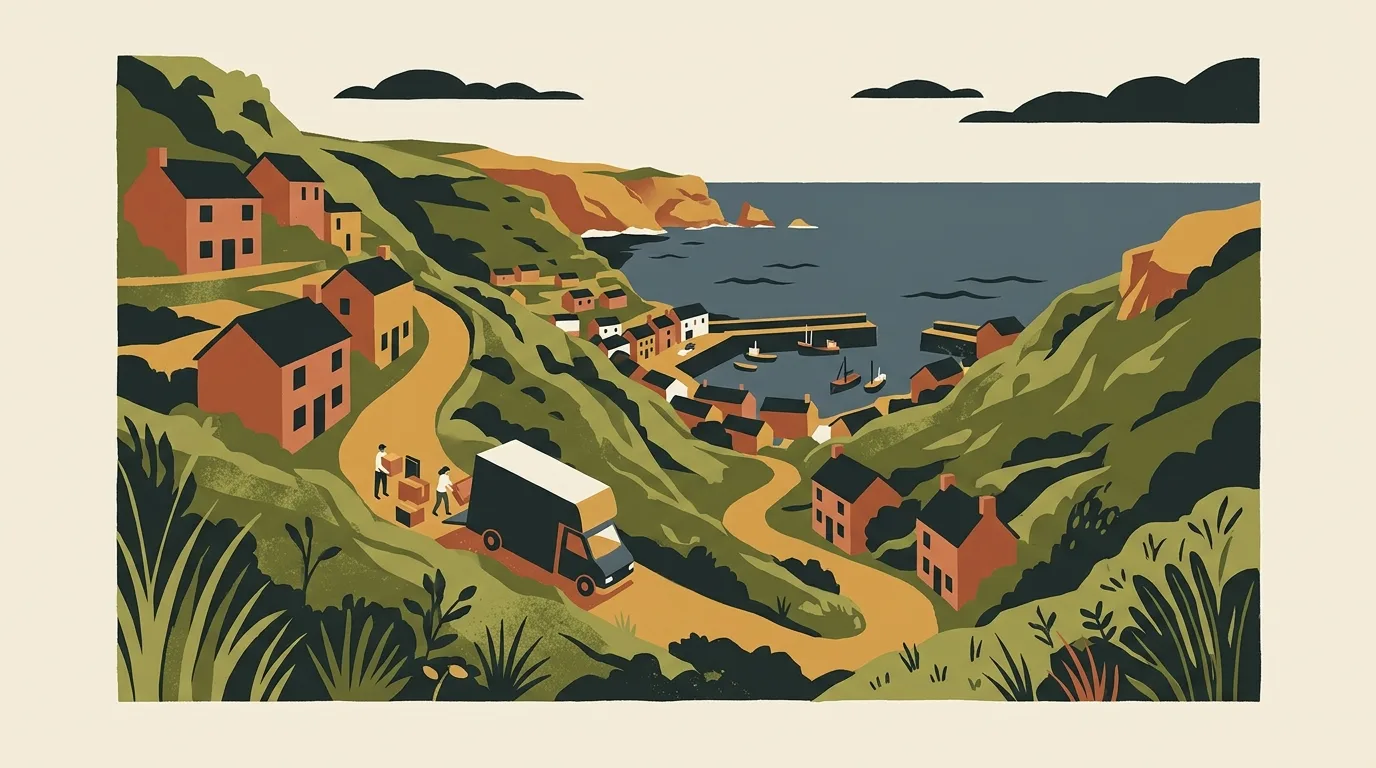 Editorial illustration of a move in Bronte, Sydney's Eastern Suburbs