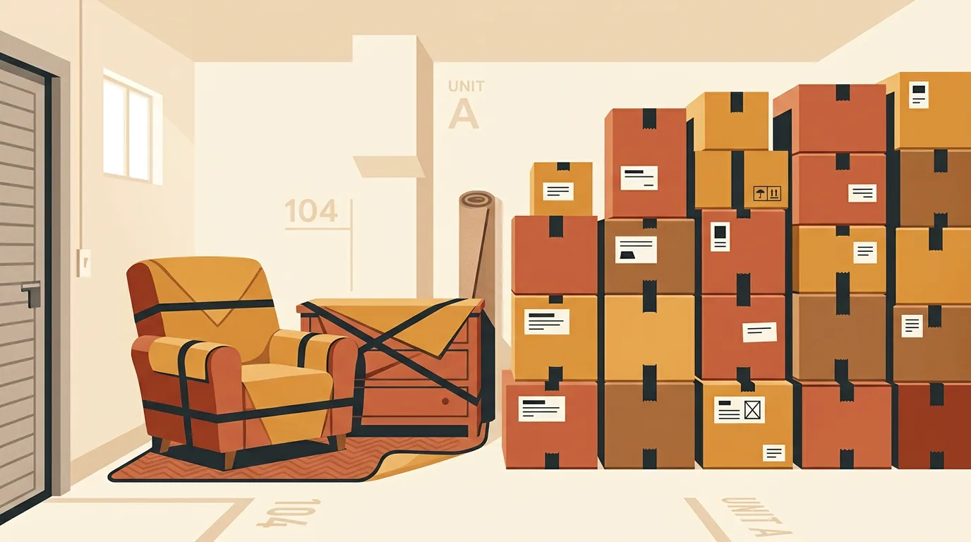 Editorial illustration of storage solutions in Sydney's Eastern Suburbs